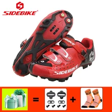 SIDEBIKE/Обувь для велоспорта; Мужская обувь для горного велосипеда; обувь для гонок; женские самозакрывающиеся дышащие кроссовки; Sapatilha Ciclismo MTB SPD
