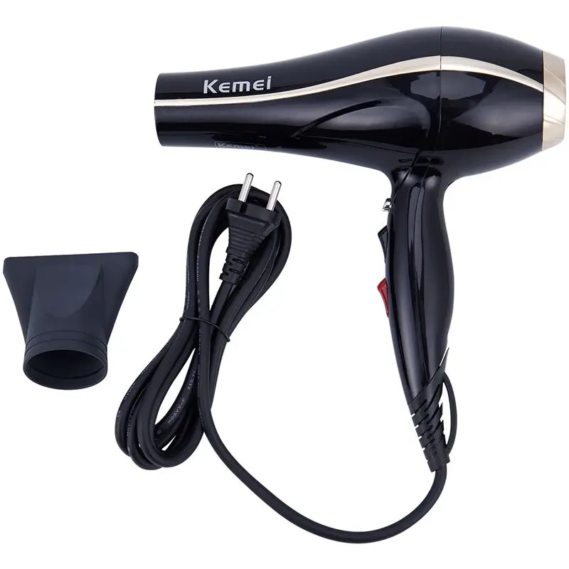 Kemei KM-8213 мощный бытовой Анион Фен черный