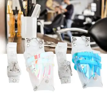 

Barbershop Professional Transparent Cutting Scissor Barber Tool Storage Bag Case Waist Bag Hair Salon Accessories