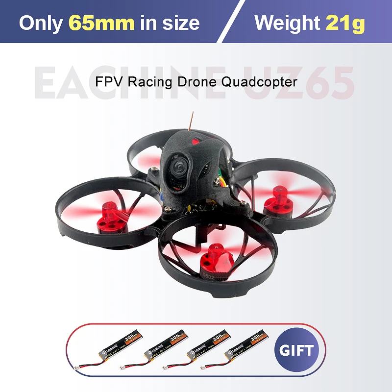 Eachine UZ65 65mm 1S Whoop FPV Racing Drone Quadcopter w/ RunCam 3 ...