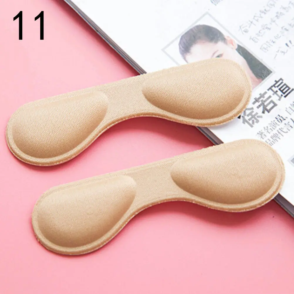 

AACAR 1 pair Sticky Shoe Back Heel Inserts Insoles Pads Cushion Liner Protector Foot Care