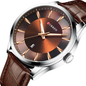 

CURREN 8365 Top Brand Luxury Mens Watches Male Clocks Date Sport Military Clock Leather Strap Quartz Business Men Watch