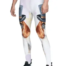 Ванкувер город здание Собака Золотой ретривер брюки для мужчин модные вечерние Брюки для контроля животика скрытый карман с высокой талией Fauxleather Полный L