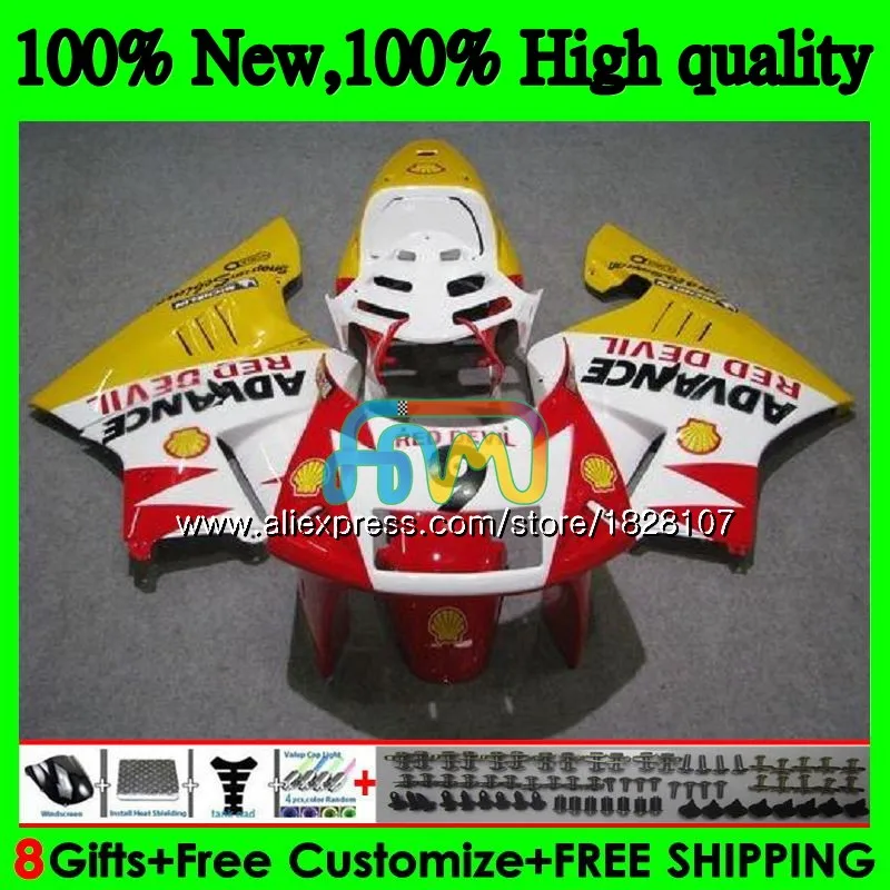 Корпус для HONDA NSR 250 R MC18 PGM2 СМП 250R NS250 NSR250R 88 89 84BS. 31 MC16 NSR250 R RR красного и желтого цветов NSR250RR 1988 1989 обтекатель