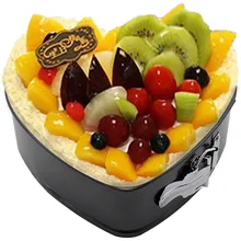 3 шт./компл. с антипригарным покрытием Bakingware съемный для выпечки, из углеродистой стали прессформы круглая форма для выпечки/сердце/квадратный пирог выпечки выпечка Инструменты Декор