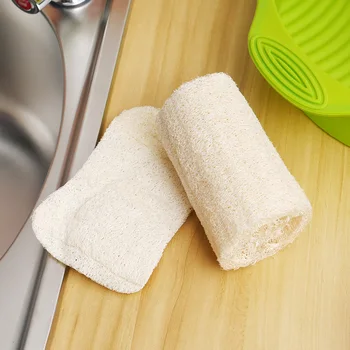 

1Pcs Anti-oil Kitchen Natural Loofah Sponge Scrubber Cleanning Brush NEW