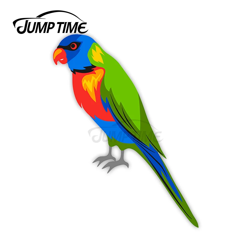 Виниловая наклейка с изображением попугаев и времени прыжков классная s птица