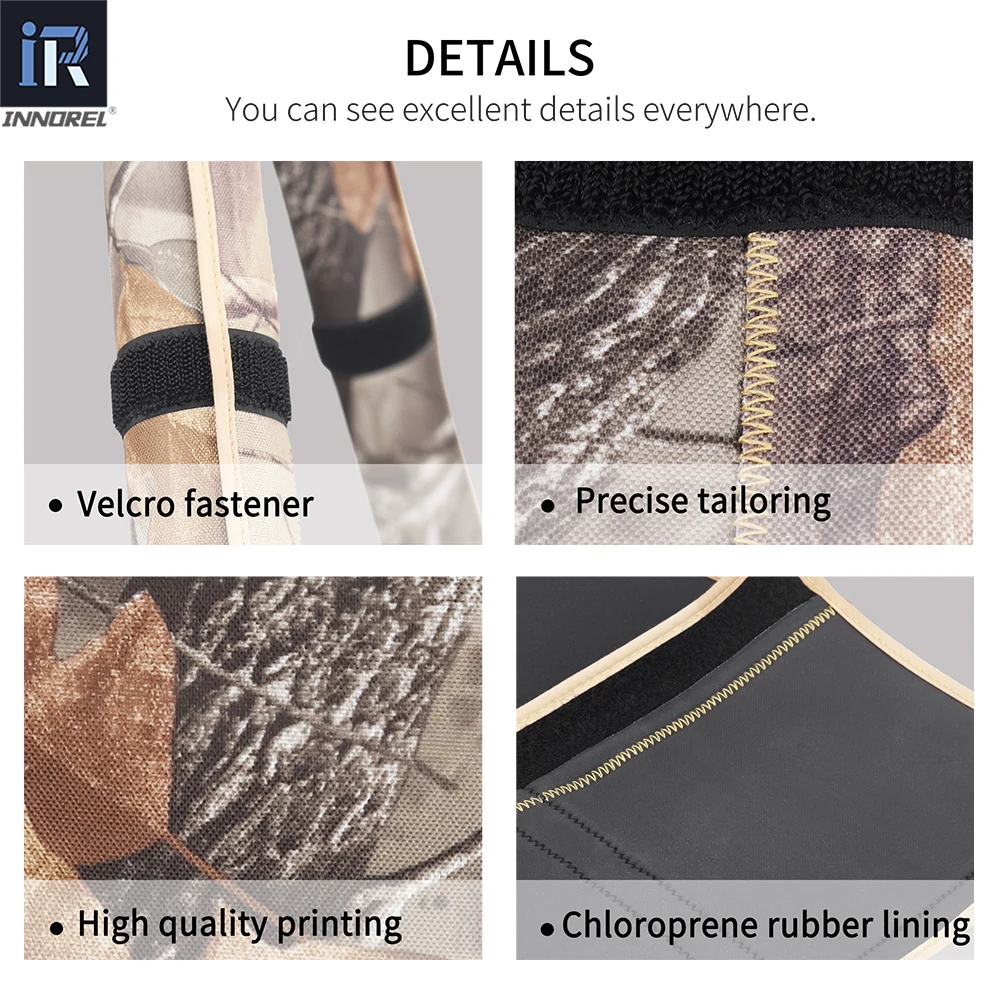 TS40M-Tripod Leg Covers for 40mm Tube Universal Tripod Protective Sleeves and Shoulder Pad Waterproof Brown Camouflage camera tripod