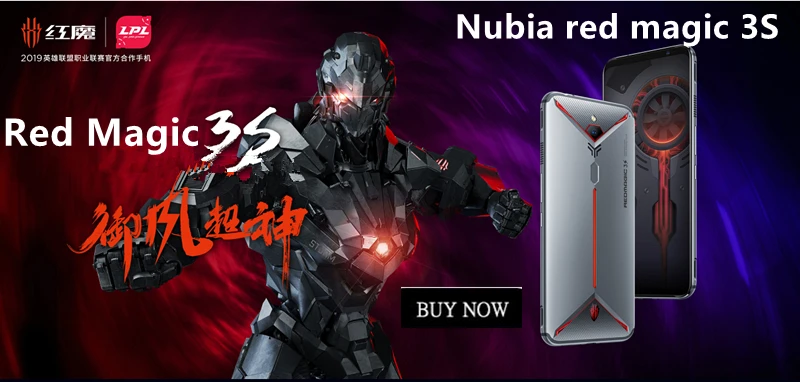 Мобильный телефон Nubia Red Magic 3 с глобальной версией, 6,65 дюймов, Восьмиядерный процессор Snapdragon 855, фронтальная камера 48 МП, задняя камера 16 Мп, 6 ГБ, 128 ГБ, 5000 мАч, игровой телефон