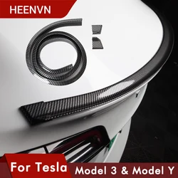 Heenv n – becquet arrière de voiture pour Tesla Model 3 S X Y, becquet universel en Fiber de carbone à aile fixe en caoutchouc, 2021 