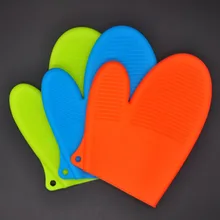 Многоцветные термостойкие силиконовые перчатки, перчатки для духовки, противоскользящие перчатки для выпечки, барбекю, кухонные инструменты, аксессуары, горячая распродажа