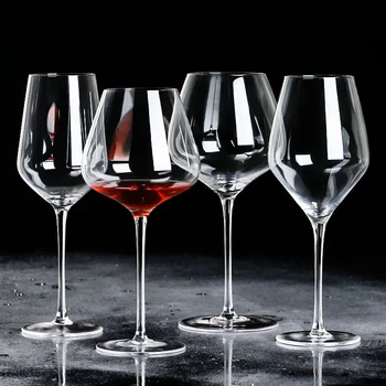 

Handmade ultra-thin Bordeaux red wine glass Lead-free crystal glass goblet Large capacity Burgundy wine glass drinking utensils