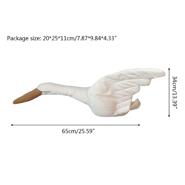 Kids Room Wall Decoration Stuffed Plush Swan Wall Hanging Toys Animal Head Pendant Sculptures Murale Children Baby Bedroom Decor 6