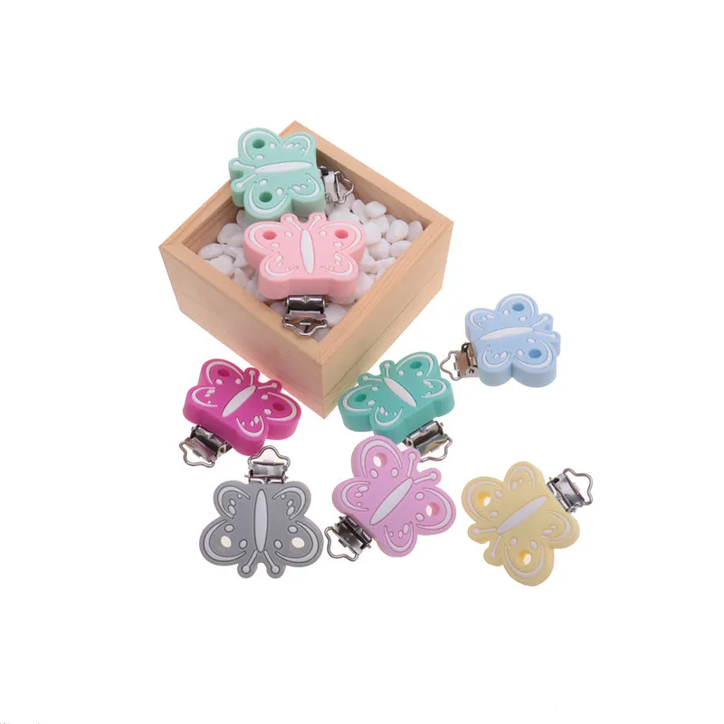 10 шт. Детские Силиконовые скобы держатель для соски мультфильм Прорезыватели