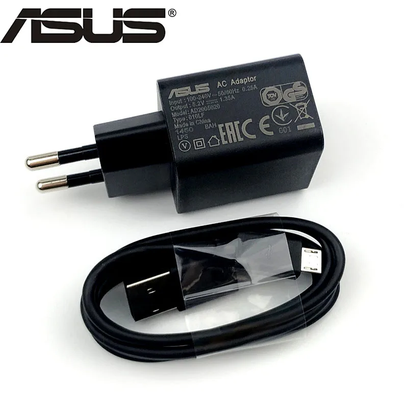 Original ASUS Zenfone Cargador V/1.35A pared adaptador de carga Micro Usb cable para 3 4 4 s Max pro m1 selfie zd551kl teléfono móvil| Cargadores de teléfono móvil| - AliExpress