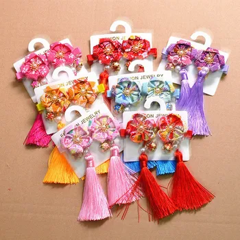 

Headdress Kids Hair Ball Fringed Hair Ornaments Chinese Style Girls Baby Clips Hair Barrette Card Hairpins Accessories*