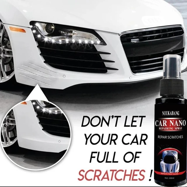 Spray de revestimiento cerámica para coche, Nano Spray reparador para  coche, Repare fácilmente arañazos, manchas y manchas de pintura