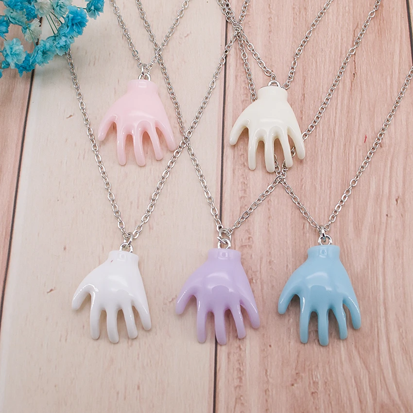 1 шт Палм Хэллоуин жуткое ожерелье Многоцветный Смола Панк ручная подвеска для