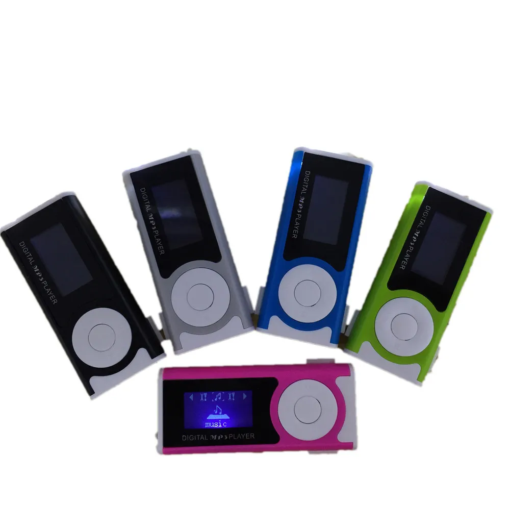 Портативный MP3-плеер с ЖК-экраном USB мини mp3-плеер клипсой светодиодный светильник