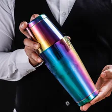 Нержавеющая сталь dazzle цвет Бостонский винный миксер шейкер для коктейлей вина миксер