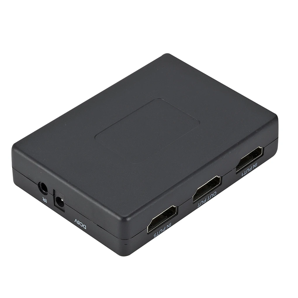 5 в 1 выход 5 портов видео HDMI Переключатель Селектор с CR2025 батарейный переключатель разветвитель концентратор и ИК-пульт 1080p для HDTV PS3 DVD
