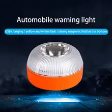 

Rechargeable Led Car Emergency Light V16 Flashlight Magnetic Induction Strobe Light Road Accident Lamp Beacon Safety Accessory