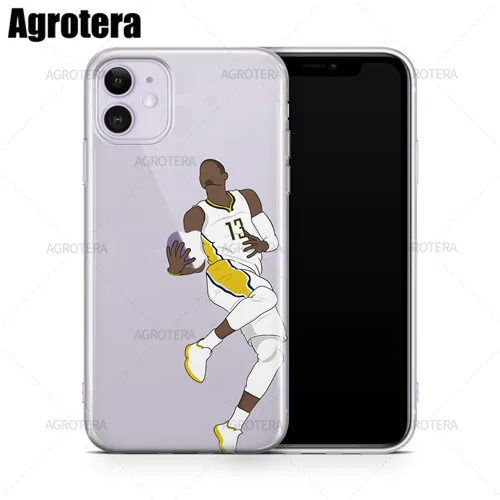 Agrotera Phone Cases James Harden Andre Iguodala Paul George Clear TPU Case Cover for iPhone 12 SE2020 XS 13 for iPhone11Pro Max Paul George