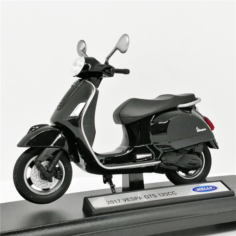 Details about   1:18 scale Welly 2017 Vespa GTS 125cc motorcycle diecast Scooter bike toy model 