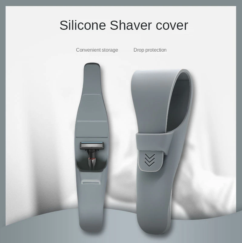 Silicone razor protective cover manual razor holder cover travel