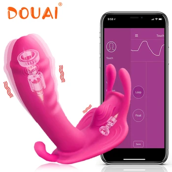 Sexy Toys Women's Bluetooth Butterfly Vibrator Female Panties Sex Toys for Women Masturbators APP Remote Control Anal Vibrators 1