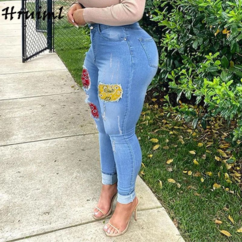 Denim Joggers Women Pants Fashion 