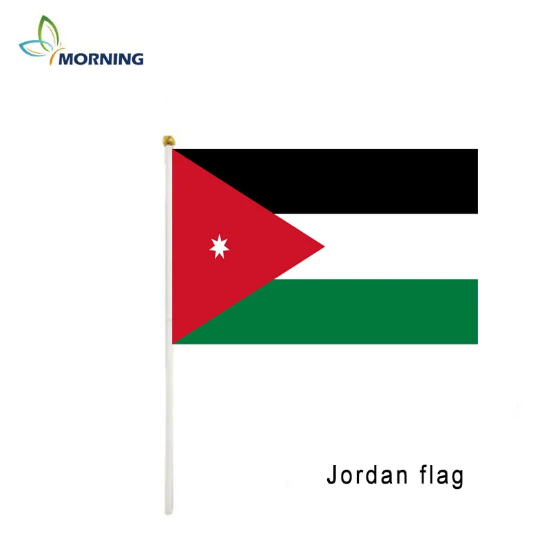 Morning 14*21 см полиэстер Jordan Национальный ручной флажок