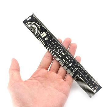 

1 Pcs 20cm Mutifunctional PCB Engineering Ruler PCB Ruler PCB Package Unit Electronic Engineer Required Protractors