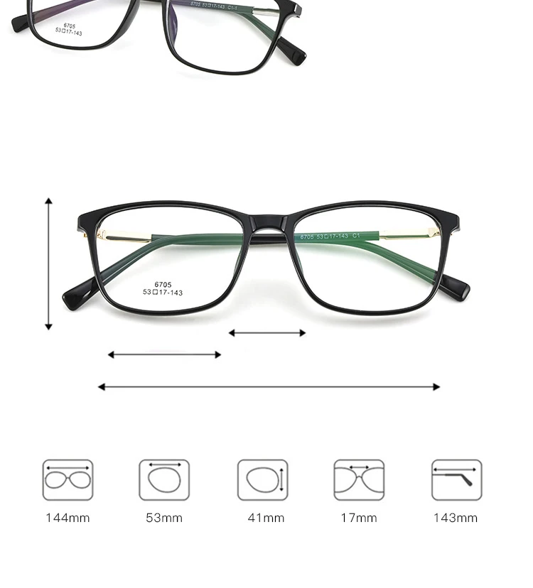 Vazrobe Tr90 glasses Frames Men Women eyeGlasses Man Woman Optic myopia progressive photochromic anti blue 1.67 1.61 index Lens