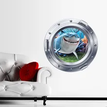 Zyw серия стиль поиск Немо Подводные акулы море вид внешней торговли детская Наклейка на стену в комнату Водонепроницаемая