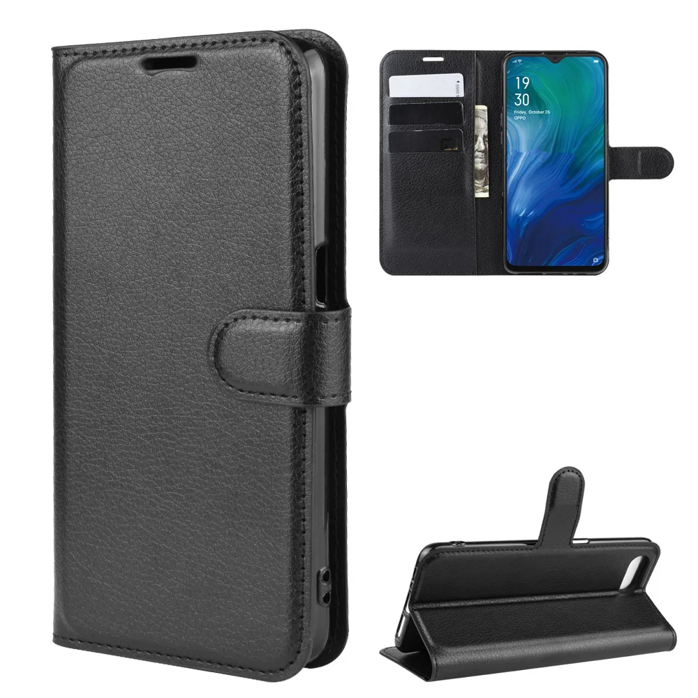 Чехол-бумажник с отделением для карт чехол телефона s OPPO Reno A из искусственной