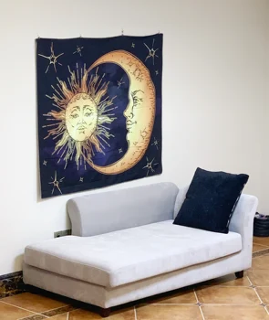 

Home Decor myth Divination Tarot Mandala sun Wall hanging Tapestry fabric wall living room background mural Yoga beach mat tapiz