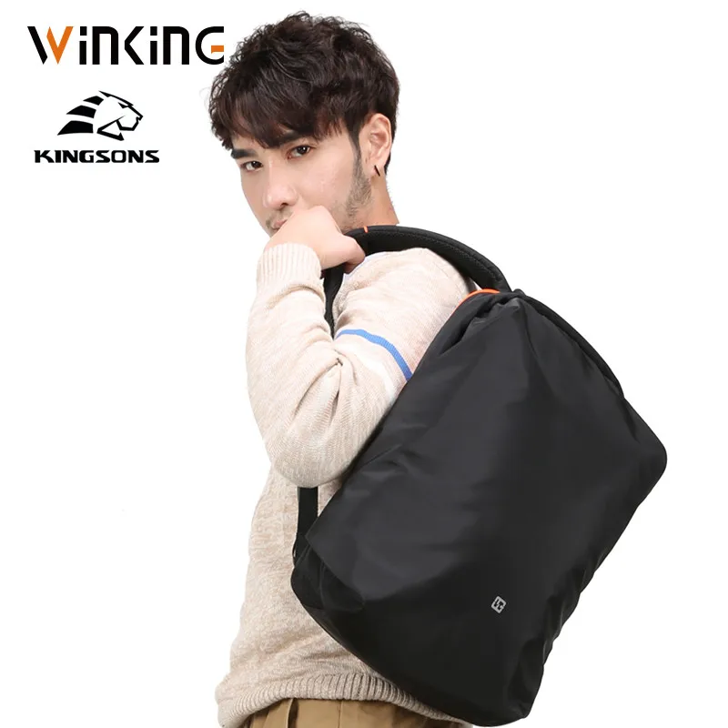 KINGSONS WINKING мужской женский 15,6 дюймовый модный рюкзак для ноутбука многослойный космический износостойкий бизнес рюкзак для отдыха и путешествий