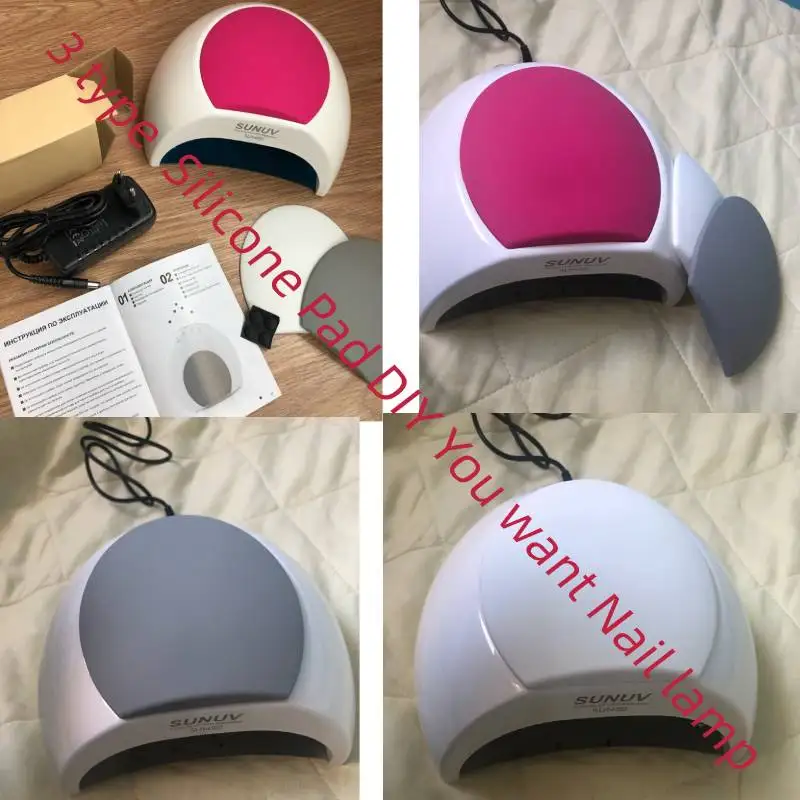 SUNUV SUN2C 48 Вт лампа для ногтей УФ SUN2 Сушилка геля инфракрасный датчик с розовыми