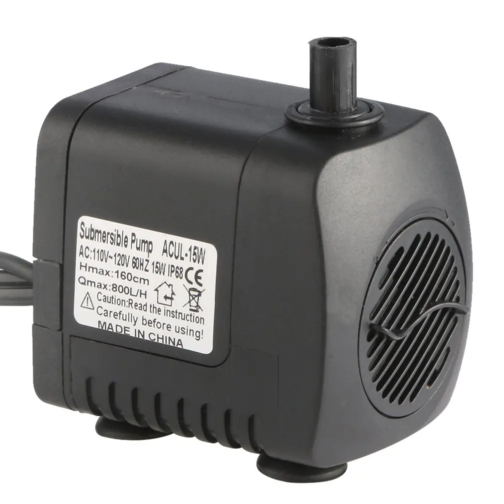 220-240V US Plug Submersible Water Pump With 12 LED lights 600L / H 10 W For Aquarium Fish Tank Pond Fountain 220-240V US Plug Submersible Water Pump With 12 LED lights 600L / H 10 W For Aquarium Fish Tank Pond Fountain