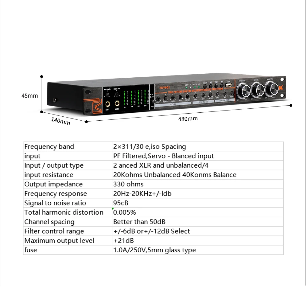 TM4 Digital 4-Channel o Mixer Mixing Console Built