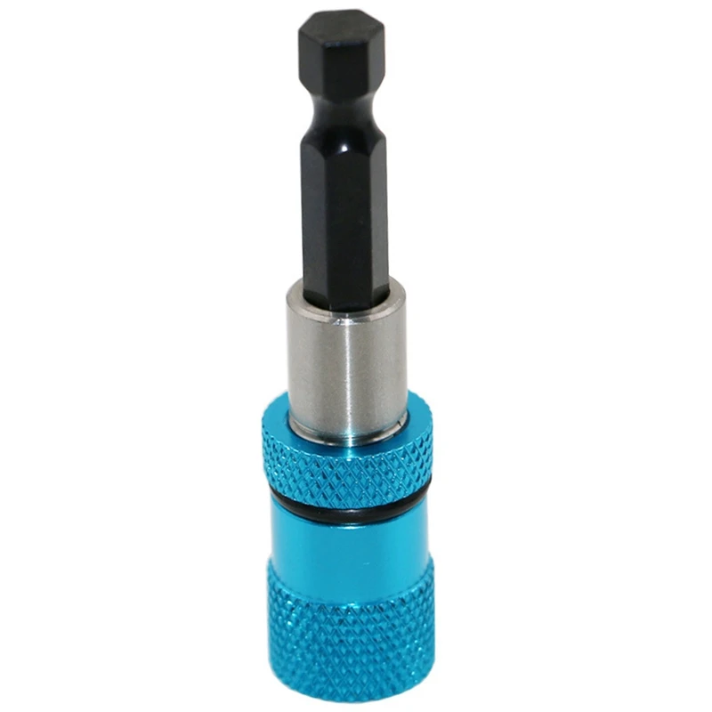 Hex Shank Electric Drill Magnetic Screwdriver Bit Holder Stainless Steel Magnetism Limit Adjustable Extension Rod