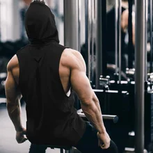 Muscle Dr. Brothers летний Повседневный жилет с капюшоном для мужчин Акула из чистого хлопка спортивный жилет для фитнеса