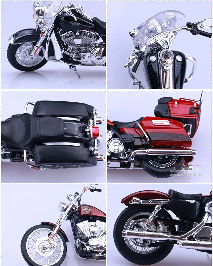 Maisto 1: 12 Harley крутой парень большой скольжения Road King мотоцикл литья под давлением модель сплава модель игрушки коллекция