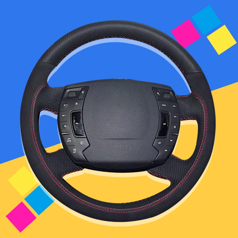 

Auto Braid On The Steering Wheel Cover for Citroen C5 2008-2017 DIY Interior Accessories Car Braiding Wheel Covers Car-styling