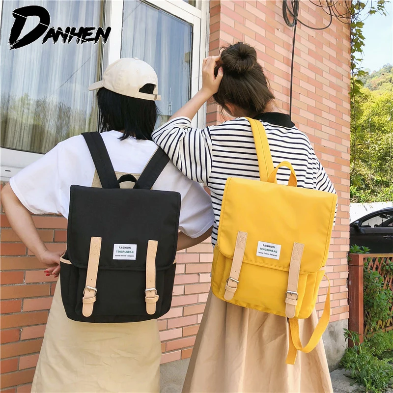 

New Waterproof Nylon School Bags Women Travel Bag Causal Backpacks for Teenage Girls Multi Pocket mochila feminina