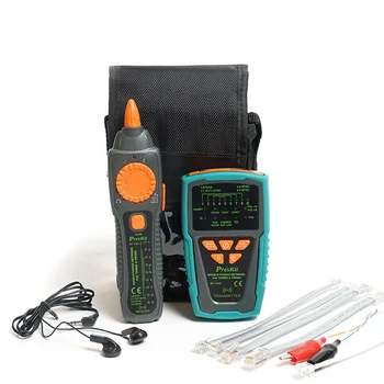 

Pro'skit MT-7029-C Anti-Interference Audio Network POE Check Line Network Cable Tester For Wire Telephone Line Detector Tracker