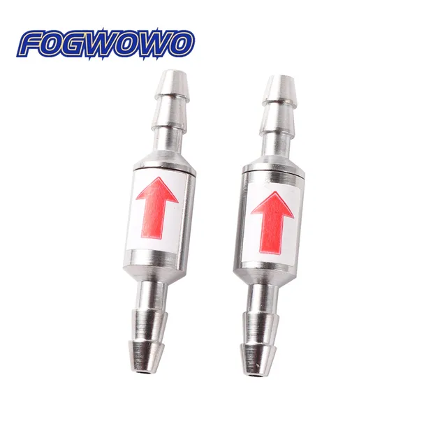 Rozsdamentes Acél 4 Mm-Es Nem Visszatérő Szelep Kerti Öntözési Vízellátás Ellenőrző Haltartály Co2 Rendszer-Széntellenes Egyirányú