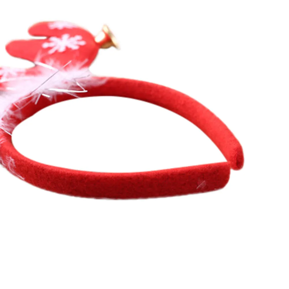 Christmas ladies universal feather bells antlers headbands cute fashion popular style headband loose daily with holiday gifts
