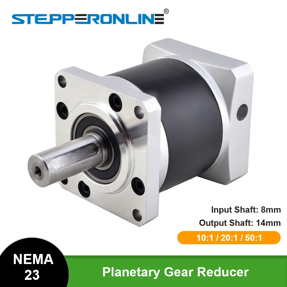 Fevas NEMA23 Precision Type Planetary Gearbox Geared Speed Reducer Body Length 53mm Gear Ratio 5:1 Fevas NEMA23 Precision Type Planetary Gearbox Geared Speed Reducer Body Length 53mm Gear Ratio 5:1